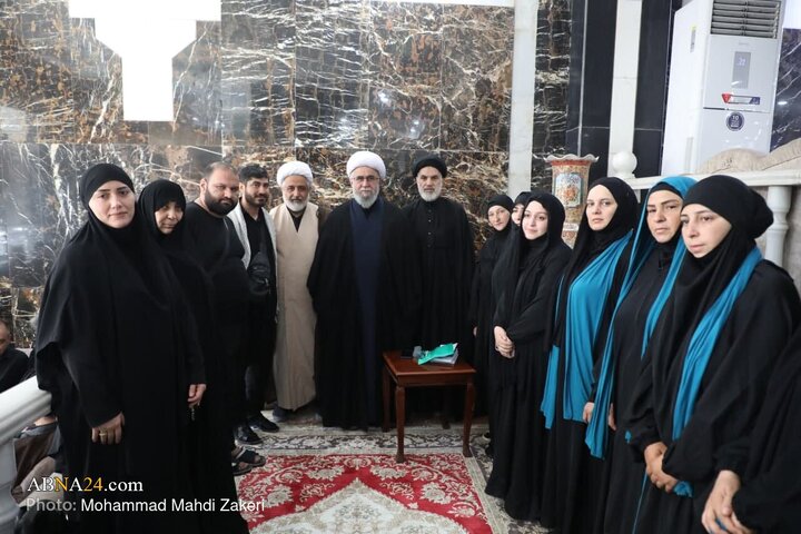 Kerbela'da Dünya Ehlibeyt (a.s) Kurultayı Genel Sekreteri Ayetullah Ramazani'nin Çeşitli Ülke Alimleriyle Samimi Oturumu