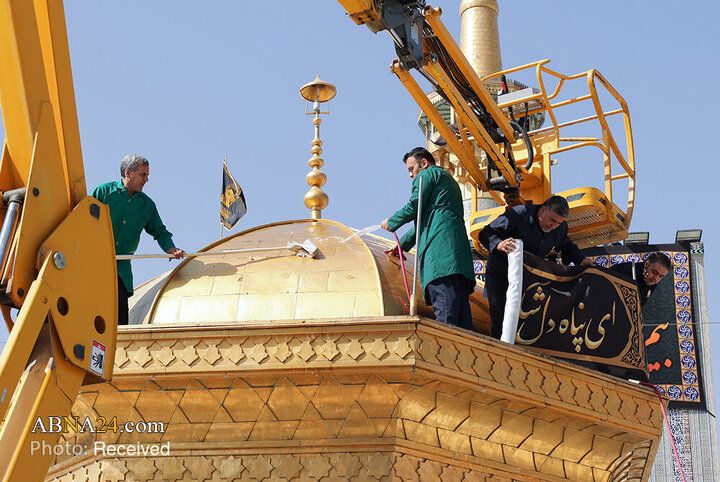 مشهد الرضا (ع) در آستانه عزای آل‌الله