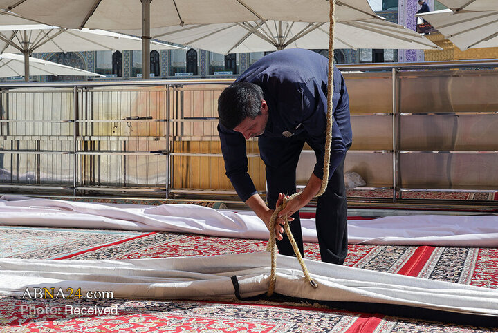 مشهد الرضا (ع) در آستانه عزای آل‌الله