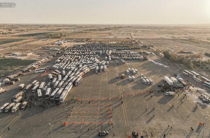 تقرير مصور/ أكثر من (350) باصًا مكيّفًا وخدمات ضيافة على مدار الساعة لتسهيل عودة زوار الأربعين