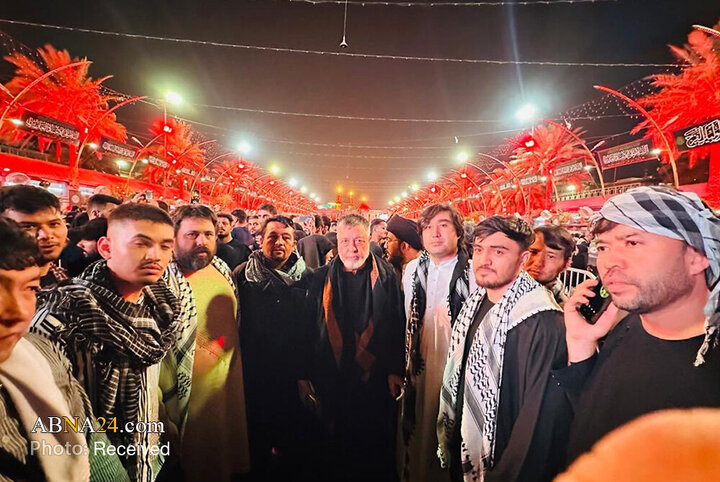 گزارش تصویری | حضور رهبر حزب وحدت اسلامی افغانستان در کربلا