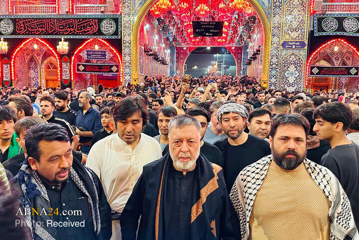 گزارش تصویری | حضور رهبر حزب وحدت اسلامی افغانستان در کربلا