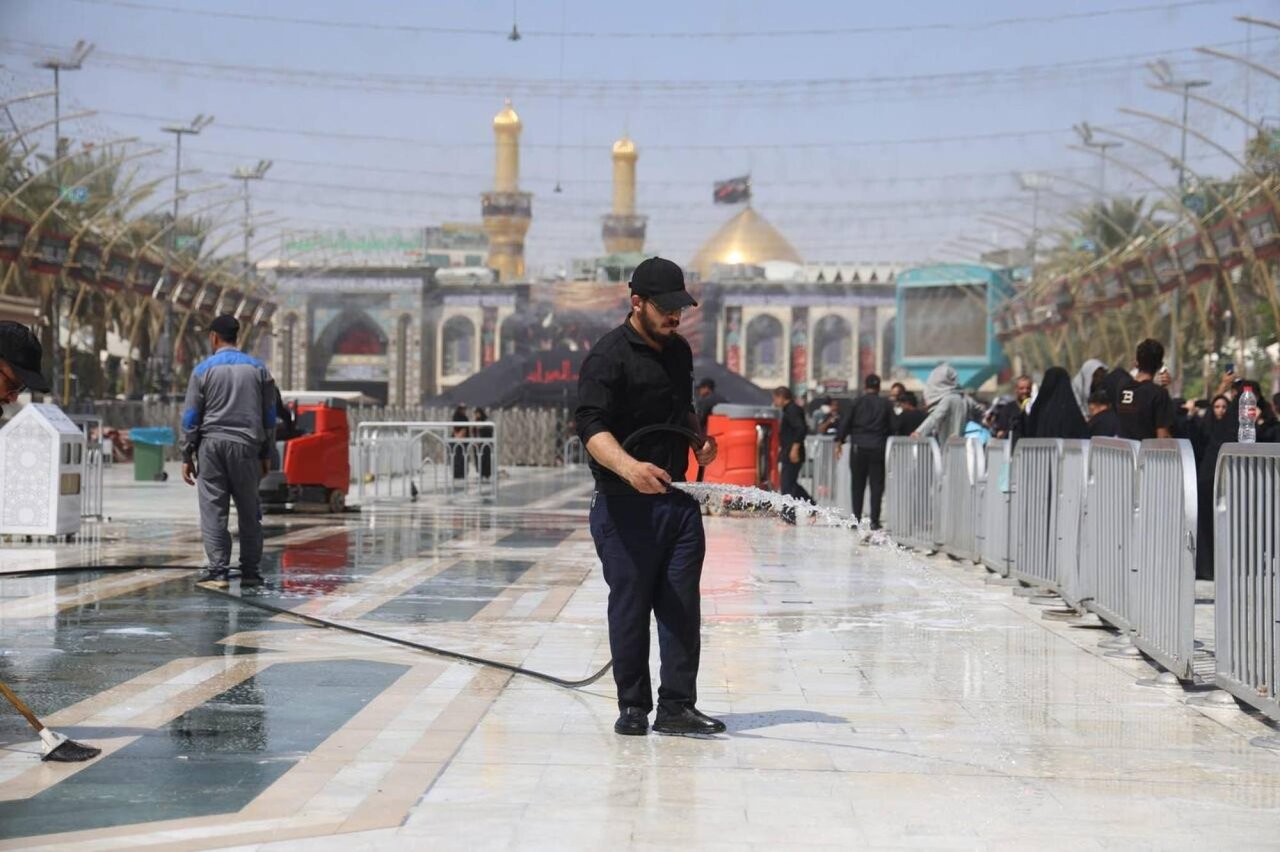 After conclusion of Arbaeen pilgrimage... An extensive cleaning campaign in Bayn Al-Haramayn