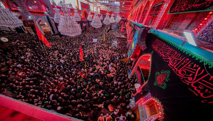 تقرير مصور/ الصحن الحسيني يحتضن المعزين من داخل العراق وخارجه في اليوم الأربعين