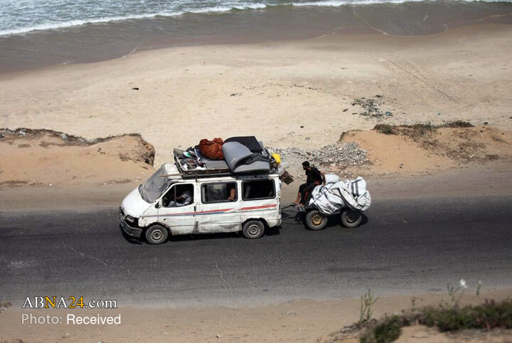 مهاجرت اهالی غزه از شمال به جنوب