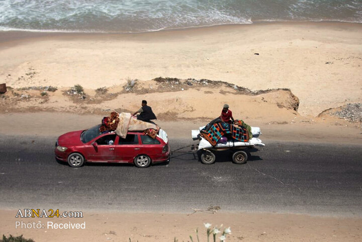 مهاجرت اهالی غزه از شمال به جنوب