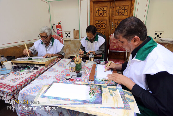 مراسم بزرگداشت استاد فرشچیان در حوزه علمیه امام صادق (ع) اصفهان