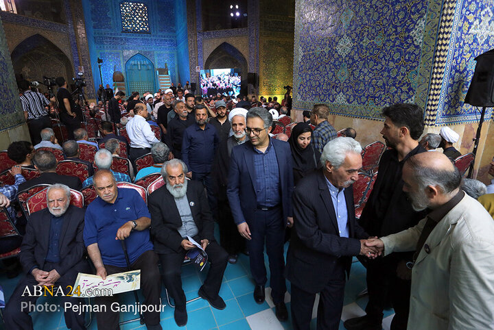 مراسم بزرگداشت استاد فرشچیان در حوزه علمیه امام صادق (ع) اصفهان