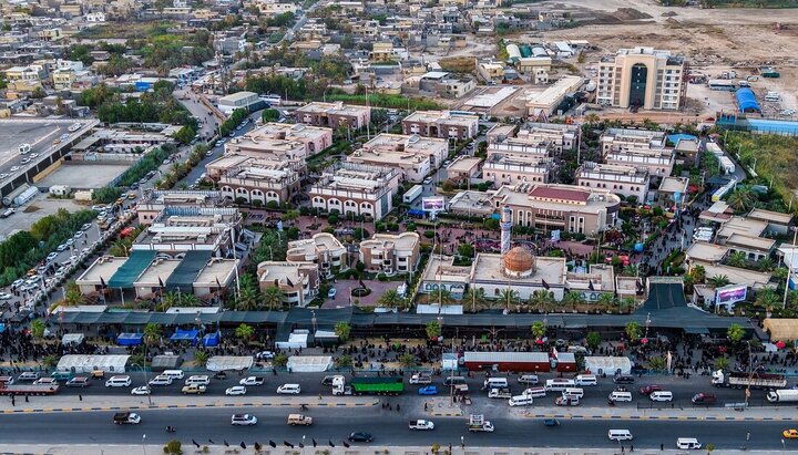 تقرير مصور/ مدينة الامام الحسين (ع) العصرية للزائرين تعلن حجم خدماتها خلال زيارة الاربعين في كربلاء