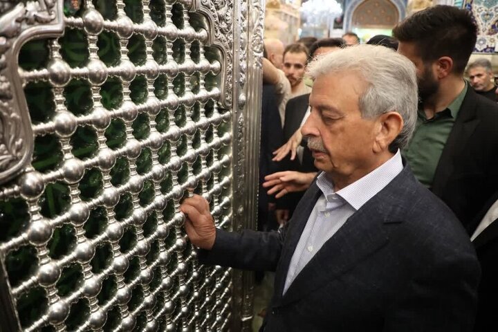 تشرف وزیر کشاورزی پاکستان به حرم حضرت معصومه(س) + عکس