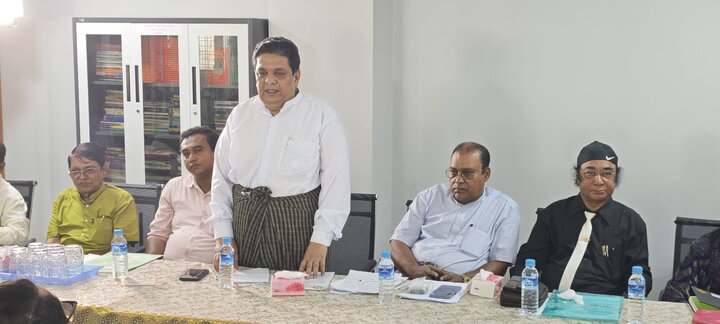ရန်ကုန် မြို့ ဇိနသ် အစ္စလာမ်ခမ်းမတွင် အနှစ် ၁၅၀၀ ပြည့်နှစ် မဟာတမန်တော် (ဆွ)  နေ့အခမ်းအနား ကျင်းပရေး ဗဟို ကော်မတီ ညှိနှိုင်း  အစည်းဝေးကျင်းပ ။ ။ Photos