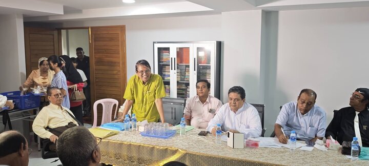 ရန်ကုန် မြို့ ဇိနသ် အစ္စလာမ်ခမ်းမတွင် အနှစ် ၁၅၀၀ ပြည့်နှစ် မဟာတမန်တော် (ဆွ)  နေ့အခမ်းအနား ကျင်းပရေး ဗဟို ကော်မတီ ညှိနှိုင်း  အစည်းဝေးကျင်းပ ။ ။ Photos