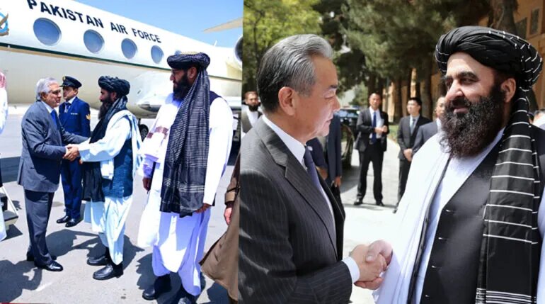 وزیران خارجه چین و پاکستان وارد پایتخت افغانستان شدند