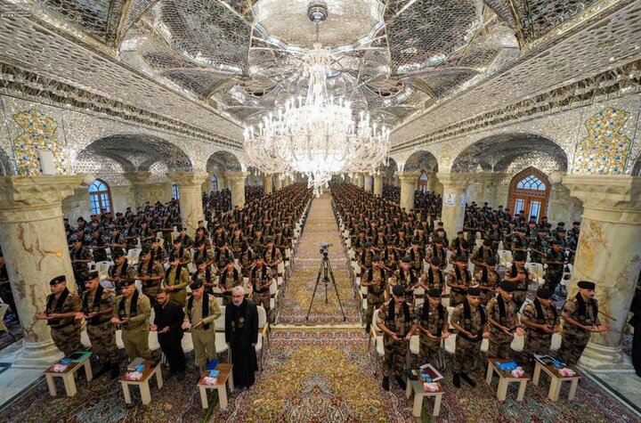 تكريم 800 طالب من كلية الشرطة الثانية تقديرًا لجهودهم خلال زيارة الأربعين في العتبة العلويّة المقدّسة