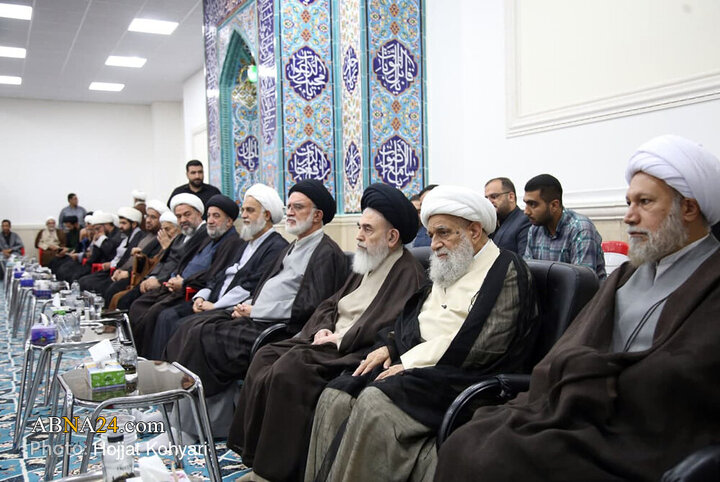 گردهمایی علما و روحانیون شهر شیراز با حضور آیت‌الله کریمی جهرمی