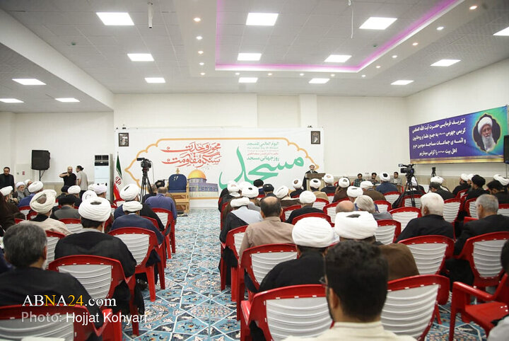 گردهمایی علما و روحانیون شهر شیراز با حضور آیت‌الله کریمی جهرمی