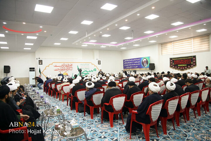 گردهمایی علما و روحانیون شهر شیراز با حضور آیت‌الله کریمی جهرمی