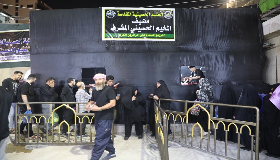 حجم الخدمات والإنجازات للمخيم الحسيني المشرف للزائرين خلال الأربعين في كربلاء