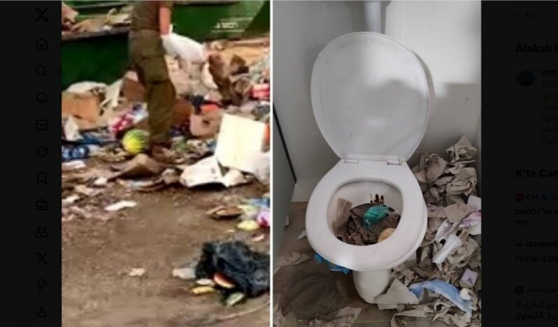 İsrail ordusunu pislik götürüyor