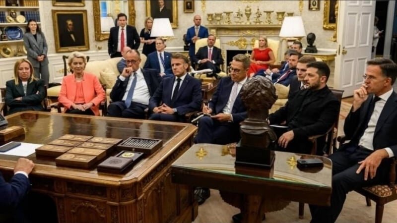 Okul Çocukları Trump’ın Ofisinde; Avrupa Liderlerinin ABD Başkanıyla Görüşmesine X Kullanıcılarından Tepkiler