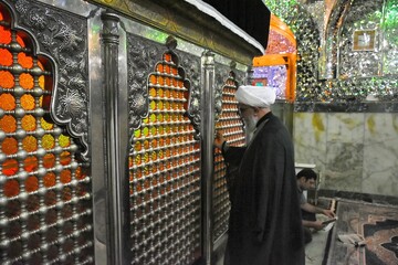 عکس خبری | حضور  دبیرکل مجمع جهانی اهل‌بیت‌(ع) در آستان مقدس سید جلال‌الدین اشرف (ع)