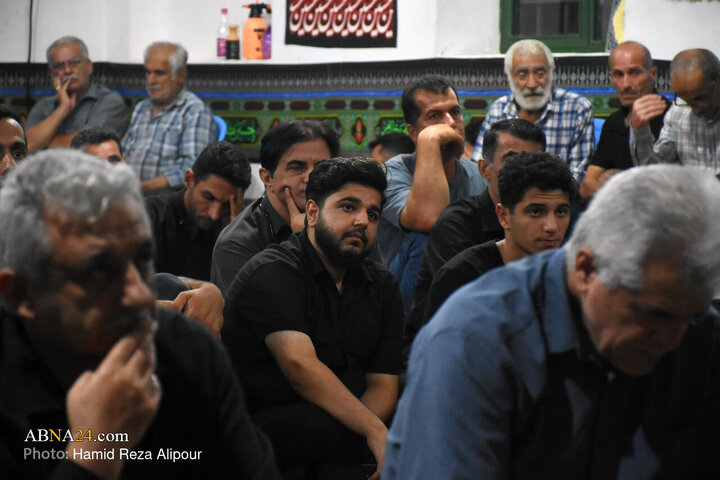 مراسم عزاداری شب ۲۸ صفر در روستای منگوده پیربازار استان گیلان