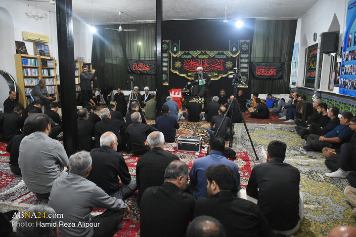 مراسم عزاداری شب ۲۸ صفر در روستای منگوده پیربازار استان گیلان
