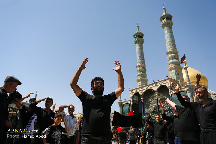 مراسم عزاداری ۲۸ صفر در حرم حضرت فاطمه معصومه (س)