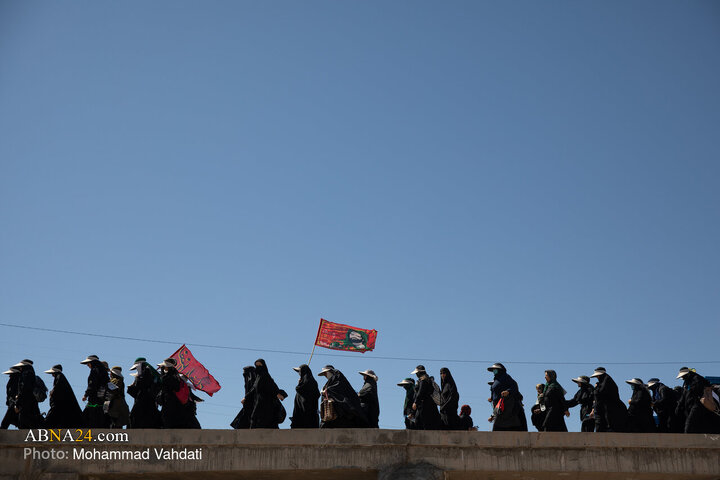 زائران پیاده در راه مشهد الرضا(ع)