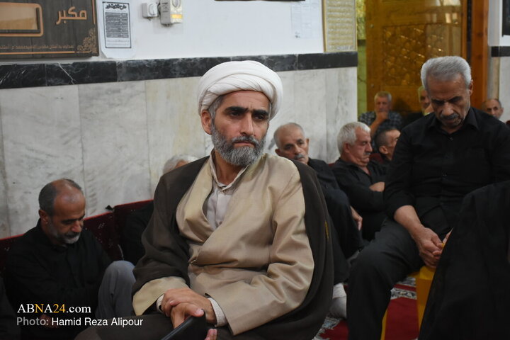 تقرير مصور/ كلمة آية الله رمضاني في عزاء 28 من شهر صفر عند مرقد السيد محمد (ع) بمدينة آستانه أشرفية الإيرانية