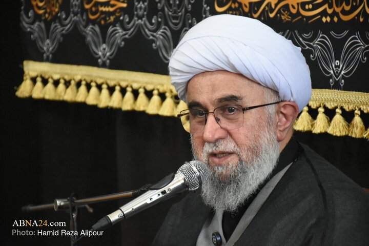 مراسم عزاداری روز ۲۸ صفر در شهرستان آستان اشرفیه با سخنرانی آیت‌الله رمضانی