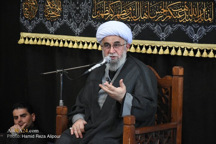 مراسم عزاداری روز ۲۸ صفر در شهرستان آستان اشرفیه با سخنرانی آیت‌الله رمضانی