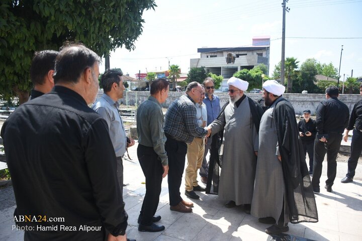 مراسم عزاداری روز ۲۸ صفر در شهرستان آستان اشرفیه با سخنرانی آیت‌الله رمضانی