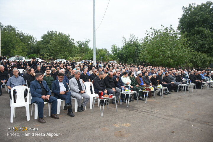 مراسم یادبود شهدای روستای سیاهرود پشته شهرستان رودبار