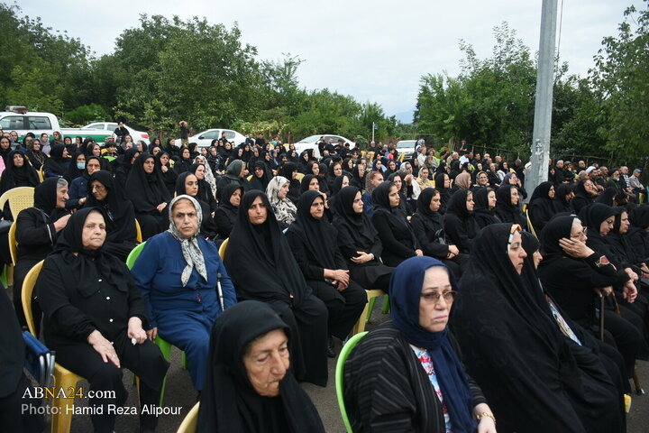 مراسم یادبود شهدای روستای سیاهرود پشته شهرستان رودبار