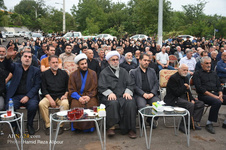 مراسم یادبود شهدای روستای سیاهرود پشته شهرستان رودبار