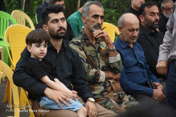 مراسم یادبود شهدای روستای سیاهرود پشته شهرستان رودبار