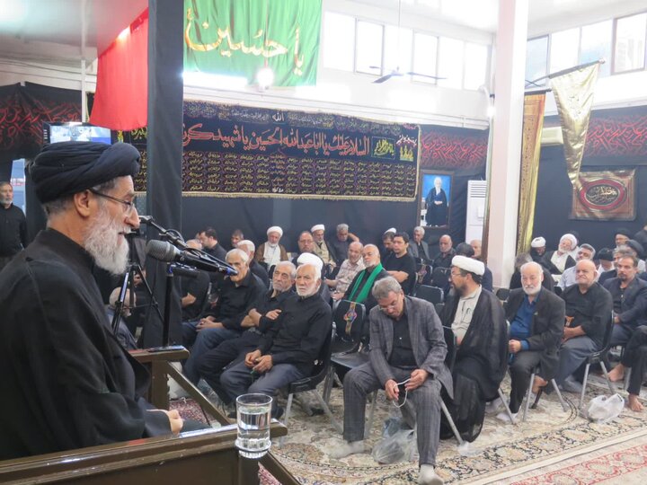 مراسم سوگواری ۲۸ صفر در حسینیه دفتر مرحوم آیت‌الله فاضل لنکرانی برگزار شد + تصاویر