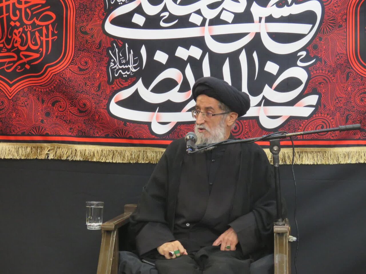 مراسم سوگواری ۲۸ صفر در حسینیه دفتر مرحوم آیتالله فاضل لنکرانی برگزار شد + تصاویر