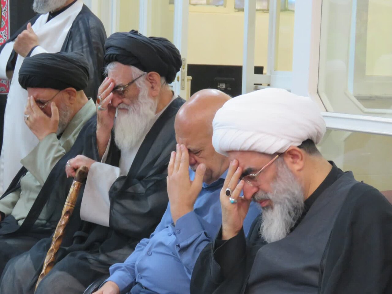 مراسم سوگواری ۲۸ صفر در حسینیه دفتر مرحوم آیتالله فاضل لنکرانی برگزار شد + تصاویر