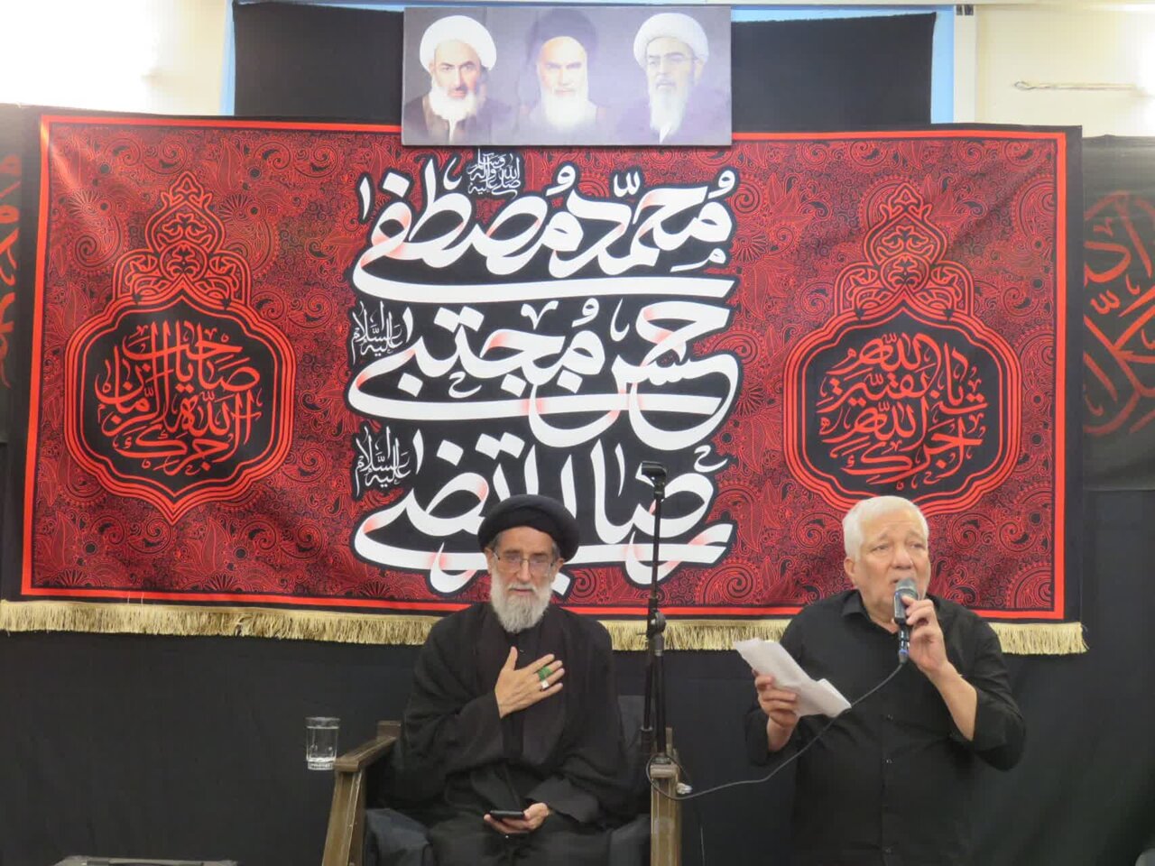 مراسم سوگواری ۲۸ صفر در حسینیه دفتر مرحوم آیتالله فاضل لنکرانی برگزار شد + تصاویر