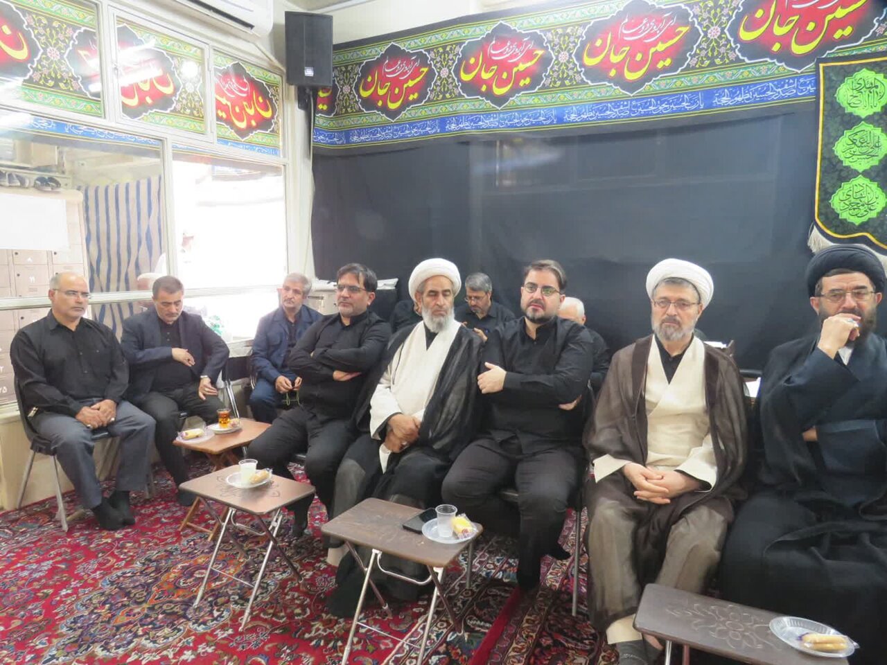مراسم سوگواری ۲۸ صفر در حسینیه دفتر مرحوم آیتالله فاضل لنکرانی برگزار شد + تصاویر