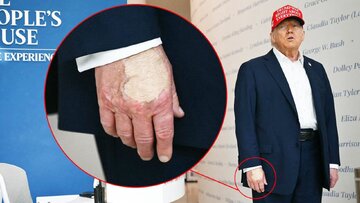 トランプ氏の新しい写真が物議を醸す