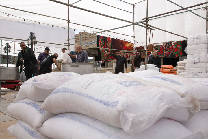 Photos: Preparations underway for service tents in Mashhad during final days of Safar