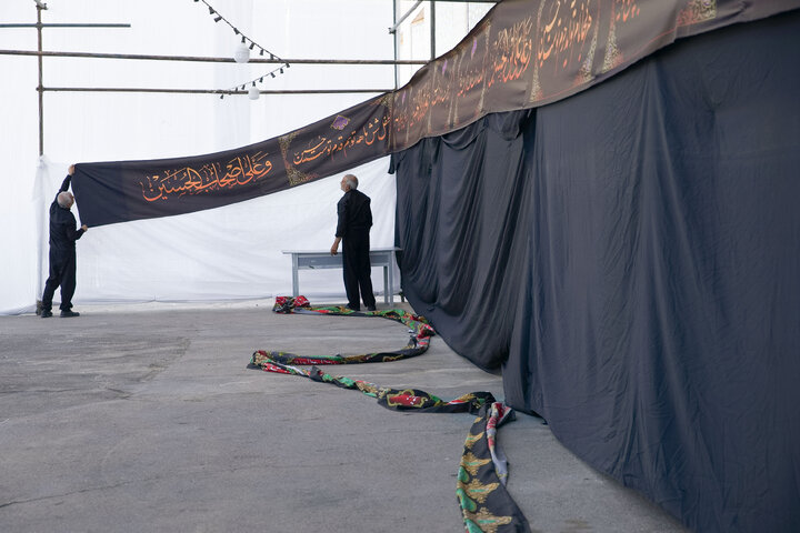 Photos: Preparations underway for service tents in Mashhad during final days of Safar
