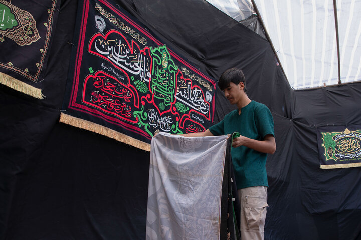 Photos: Preparations underway for service tents in Mashhad during final days of Safar