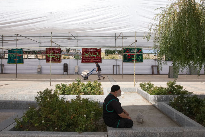 Photos: Preparations underway for service tents in Mashhad during final days of Safar
