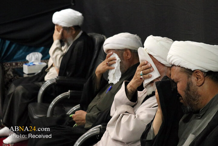 مراسم عزاداری ۲۸ صفر در دفتر آیت‌الله فاضلی بهسودی در قم