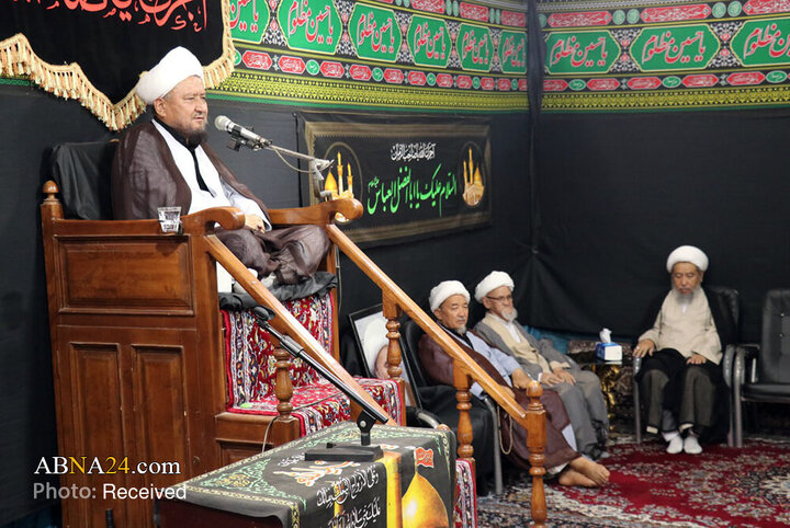 مراسم عزاداری ۲۸ صفر در دفتر آیت‌الله فاضلی بهسودی در قم