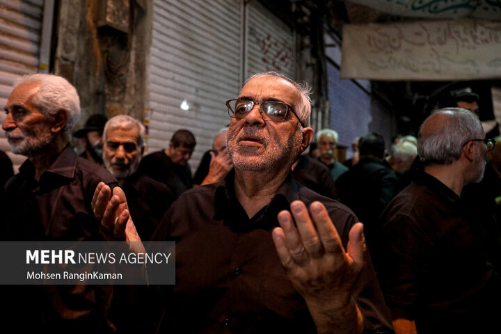 Photos: Mourning ceremony of 28th Safar at Tehran Grand Bazaar